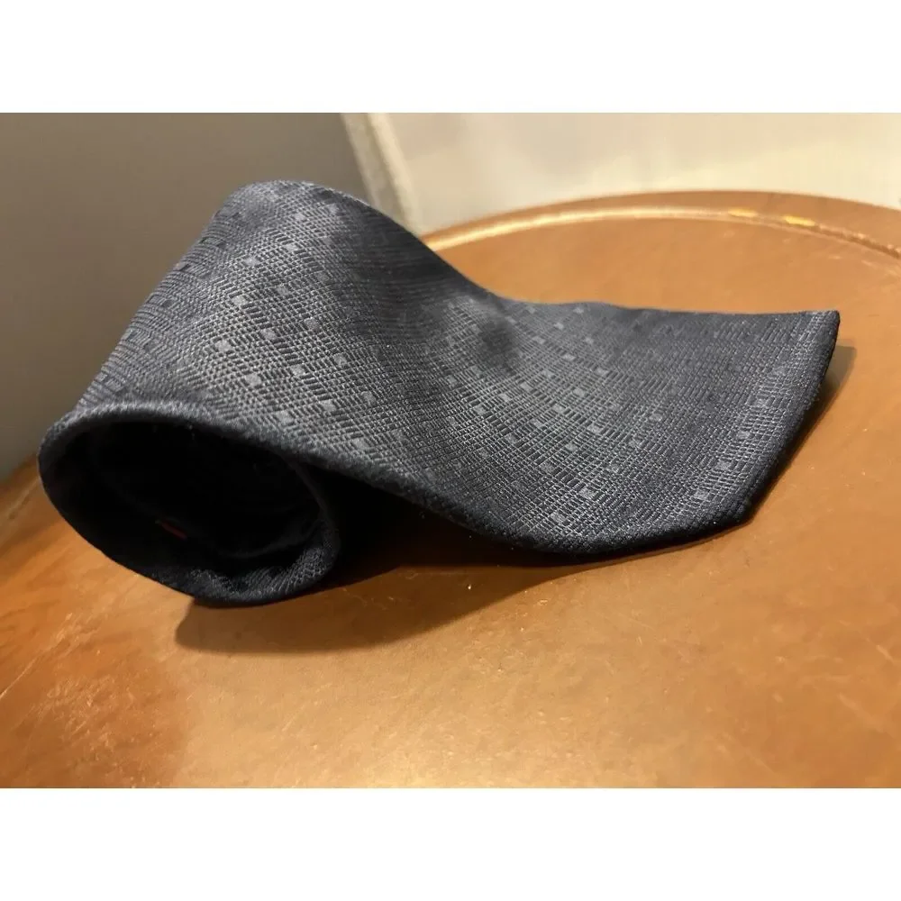 Buckingham Mens‎ Tie Necktie Blue 100% Italian Silk Imported